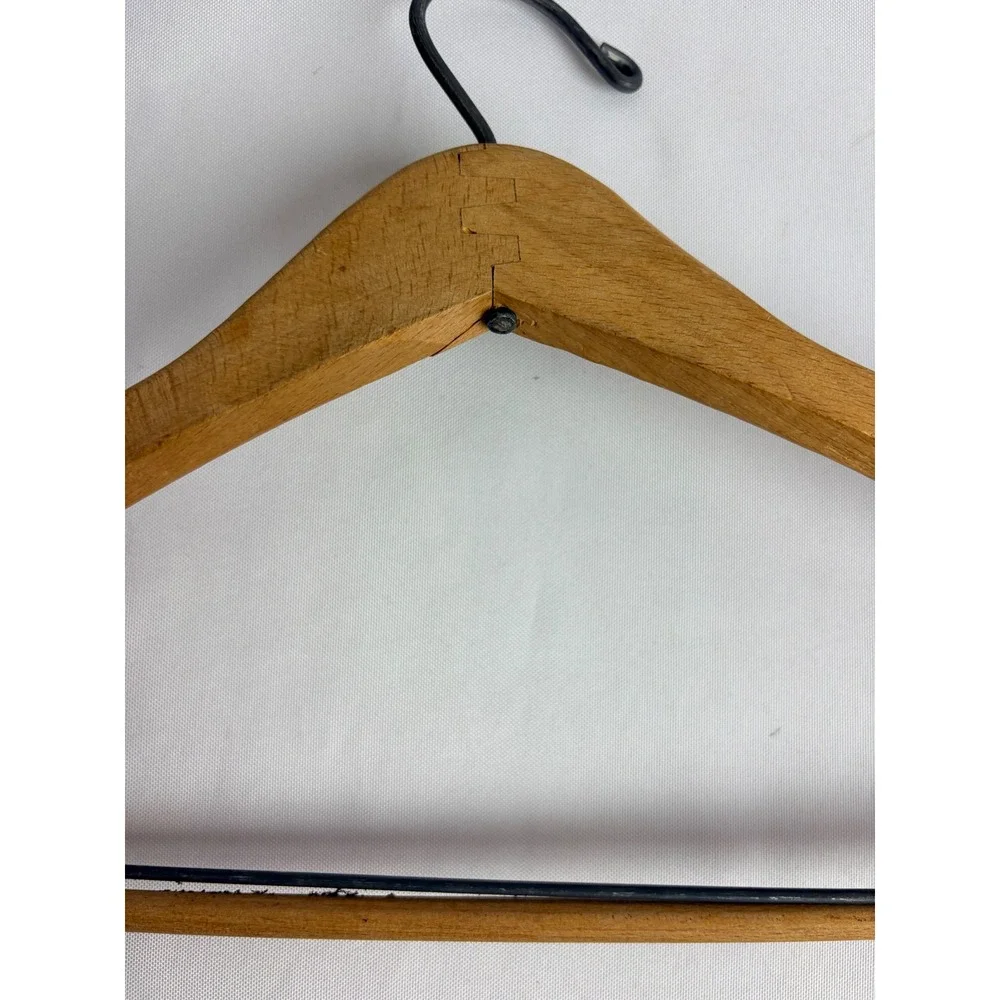 Vintage Mirror Test Wooden Suit Hanger Wishbone Pants Bar MCM Haberdashery